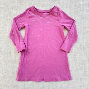 Tea Collection Pink Star Dress VGUC 3